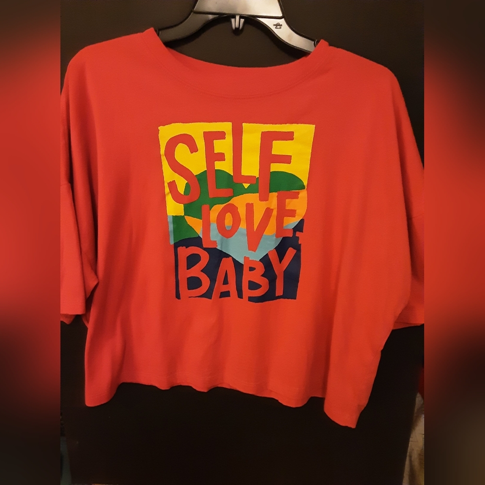 Womens Red Graphic Tee